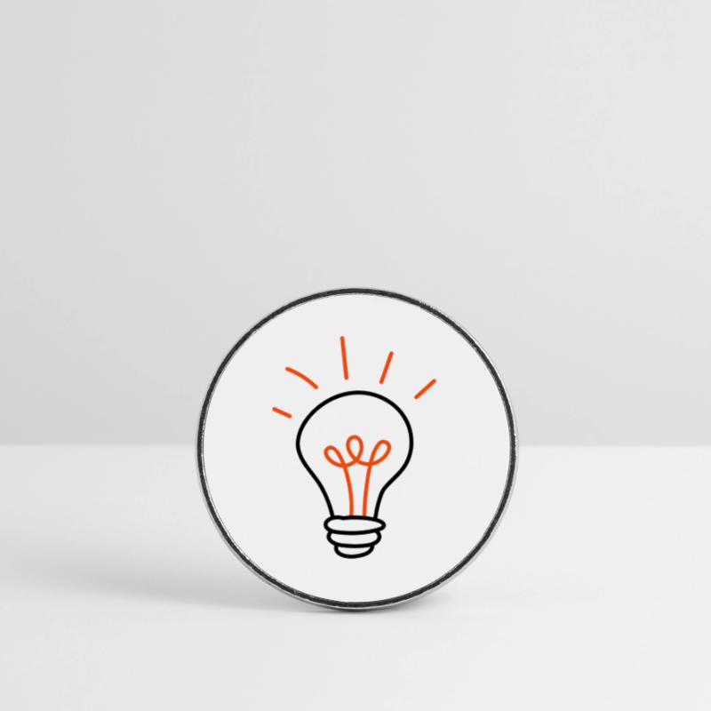 Gluehbirne - 2 Farben Runder Kühlschrankmagnet