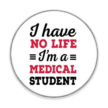6061912 127058735 étudiant en médecine - Magnet rond - blanc - Devant