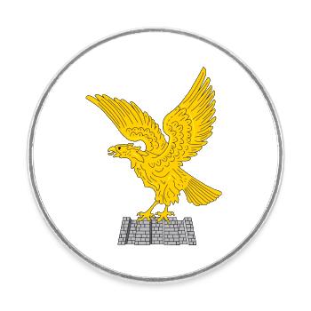 Friuli Venezia Giulia Italy - Round  fridge magnet - white - Front