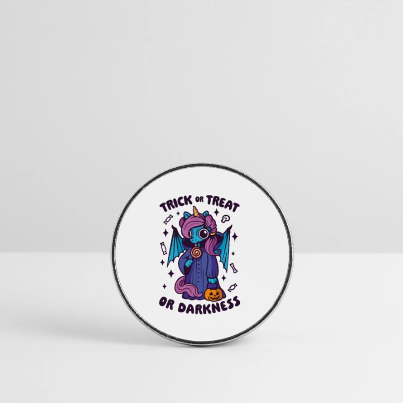 Dark Candy Unicorn - Süßes oder Saures oder Dunkelheit Runder Kühlschrankmagnet