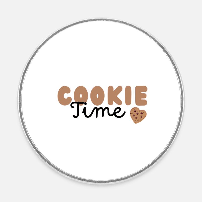 Temps des cookies - Magnet rond - blanc