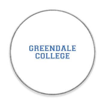 Greendale College Uni Spruch Geschenk - Runder Kühlschrankmagnet - Weiß - Vorne