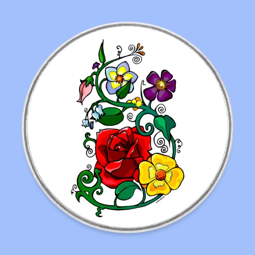Flowers - Magnet rond