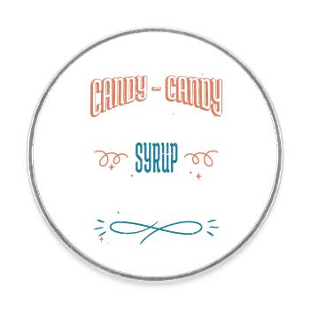 funny quote beard gang bubaprints awkward - Round  fridge magnet - white - Front