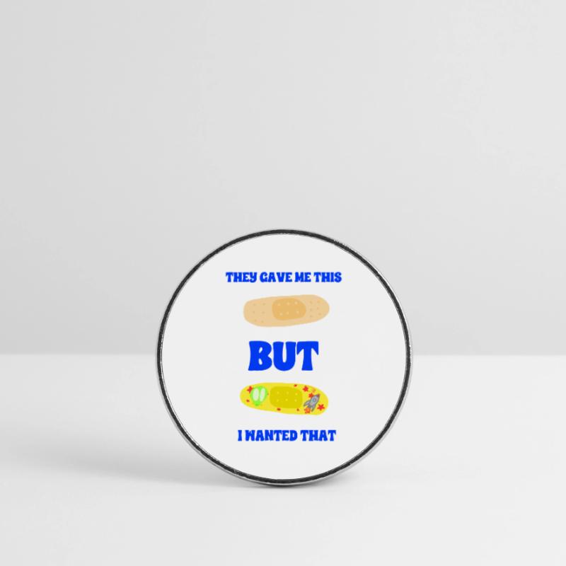 Klassisches Dressing oder Space Dressing Runder Kühlschrankmagnet