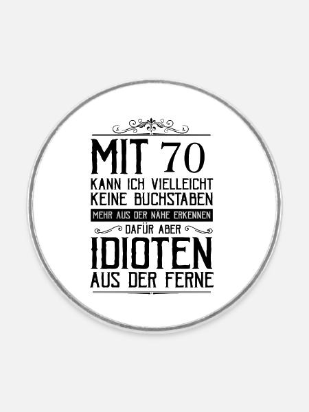 Mehr aus der Ferne erkennen - Runder Kühlschrankmagnet - Weiß