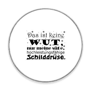 Schilddrüse Winter - Runder Kühlschrankmagnet - Weiß - Vorne