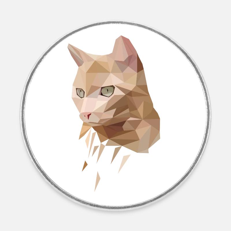 Loki - Round  fridge magnet - white