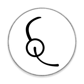 kopfhörer mikrophon kopf logo design pro gamer hea - Runder Kühlschrankmagnet - Weiß - Vorne
