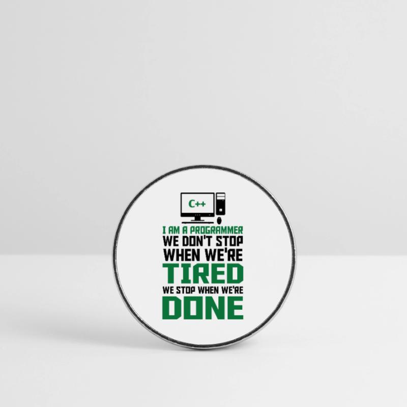 I'm A Programmer I Write Code Computer Scientist A Runder Kühlschrankmagnet