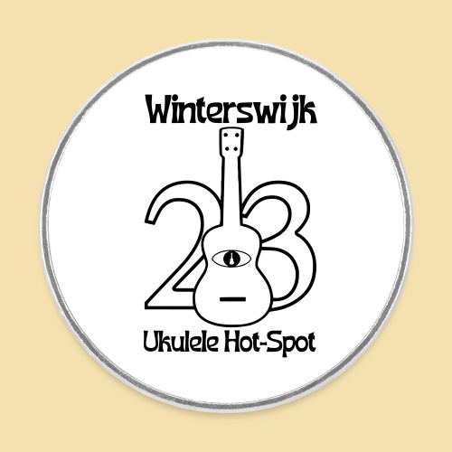 Ukulele Hotspot WInterswijk 2023 - Runder Kühlschrankmagnet