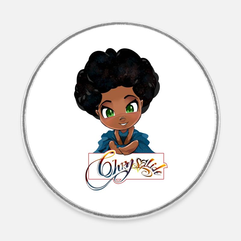 Chibi Chrysalis - Round  fridge magnet - white
