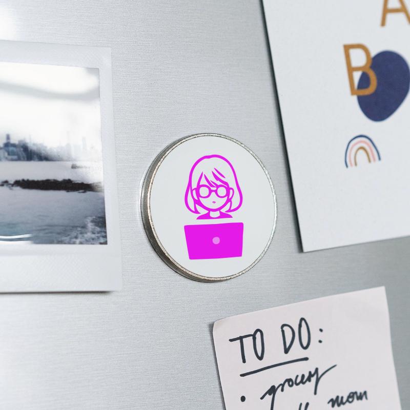 Runder Kühlschrankmagnet