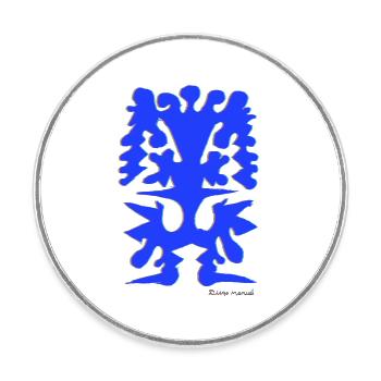 Proyecto_nuevo_-6- - Round  fridge magnet - white - Front