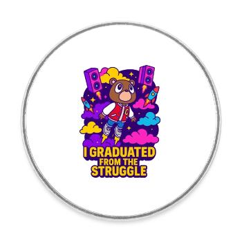 College Dropout - Runder Kühlschrankmagnet - Weiß - Vorne