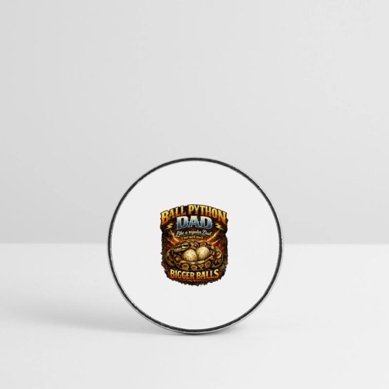 Ball Python Dad Größere Eier Königspython Besitzer Runder Kühlschrankmagnet