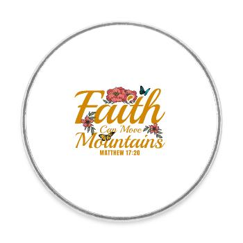 Christlich Bibelvers Religiös Geschenk - Runder Kühlschrankmagnet - Weiß - Vorne