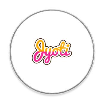 Jyoti designstyle smoothie o removebg preview - Runder Kühlschrankmagnet - Weiß - Vorne