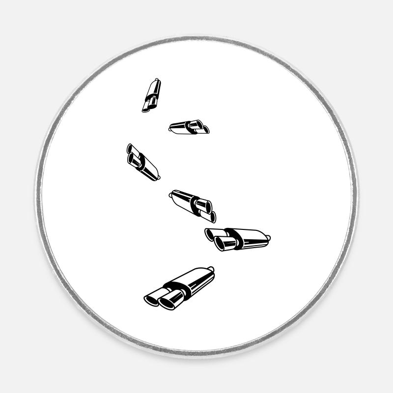 Réglage de l’échappement - Magnet rond - blanc
