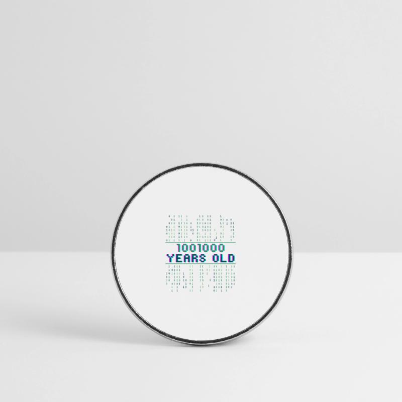 72nd Birthday 72 years old Binary Code Computer Science Round  fridge magnet