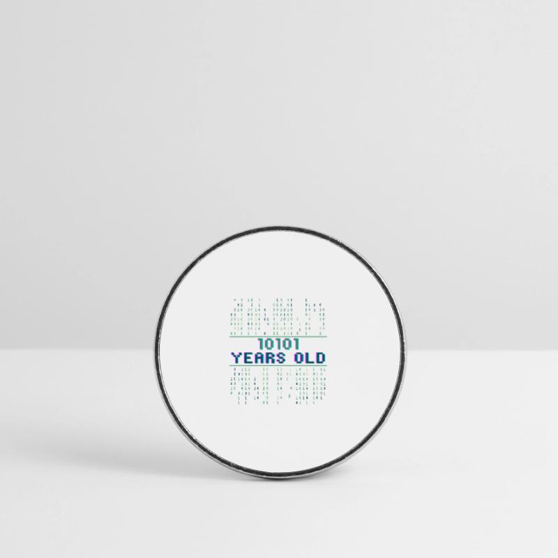 21st birthday 21 years old Binary Code Computer Science Round  fridge magnet