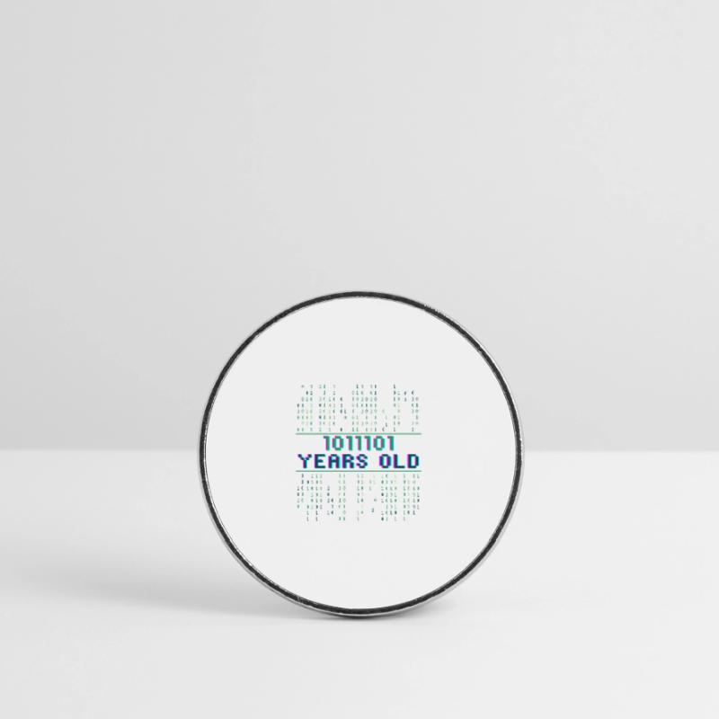 93rd Birthday 93 years old Binary Code Computer Science Round  fridge magnet