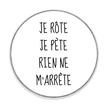Bébé - Naissance - Grossesse - Papa - Maman - Baby - Magnet rond - blanc - Devant