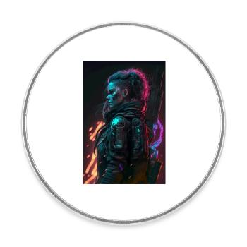 Les filles du futur - Magnet rond - blanc - Devant