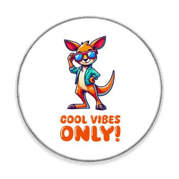 Lunettes de soleil Kangaroo Comic - Magnet rond - blanc - Devant