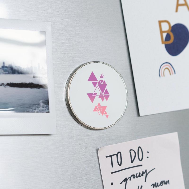 Round fridge magnet