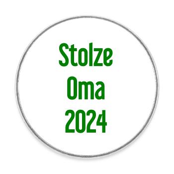 Proud Mamia 2024 – Parfait pour les nouvelles mamies - Magnet rond - blanc - Devant