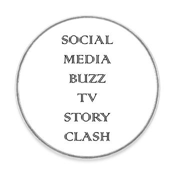 SOCIAL MEDIA - Magnet rond - blanc - Devant