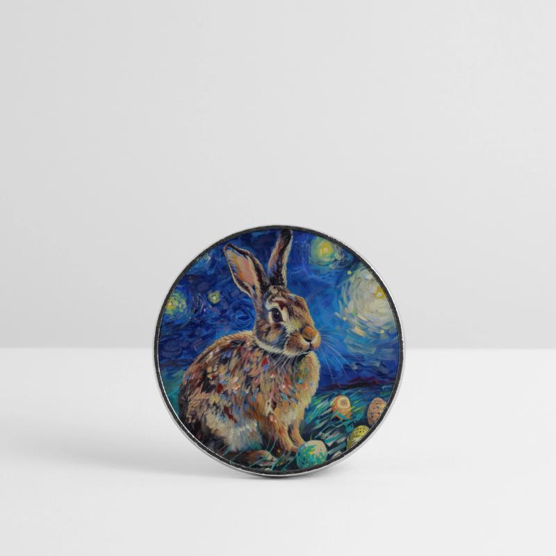 easter bunny, easter, bunny, happy easter, easter eggs Round  fridge magnet