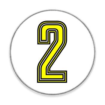 2 - Magnet rond - blanc - Devant