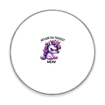 Before you ask: No - Round  fridge magnet - white - Front