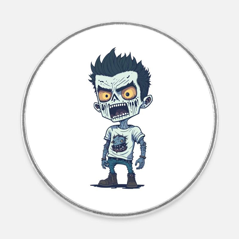 Zombie Apocalypse - Morts-vivants - Magnet rond - blanc