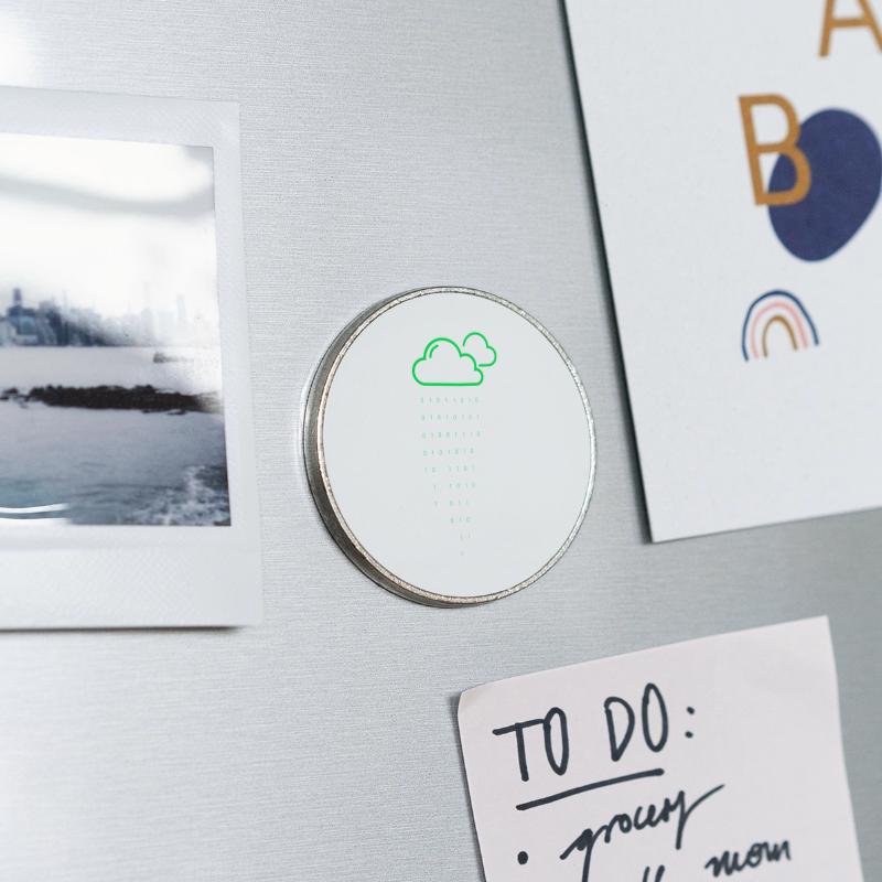 Round fridge magnet