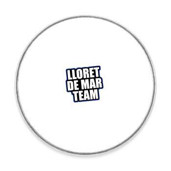 Vacances de voyage de l’équipe de Lloret de Mar - Magnet rond - blanc - Devant