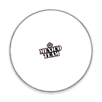 Mexico Team - Round  fridge magnet - white - Front