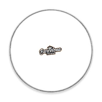 L’équipe de Barcelone - Magnet rond - blanc - Devant