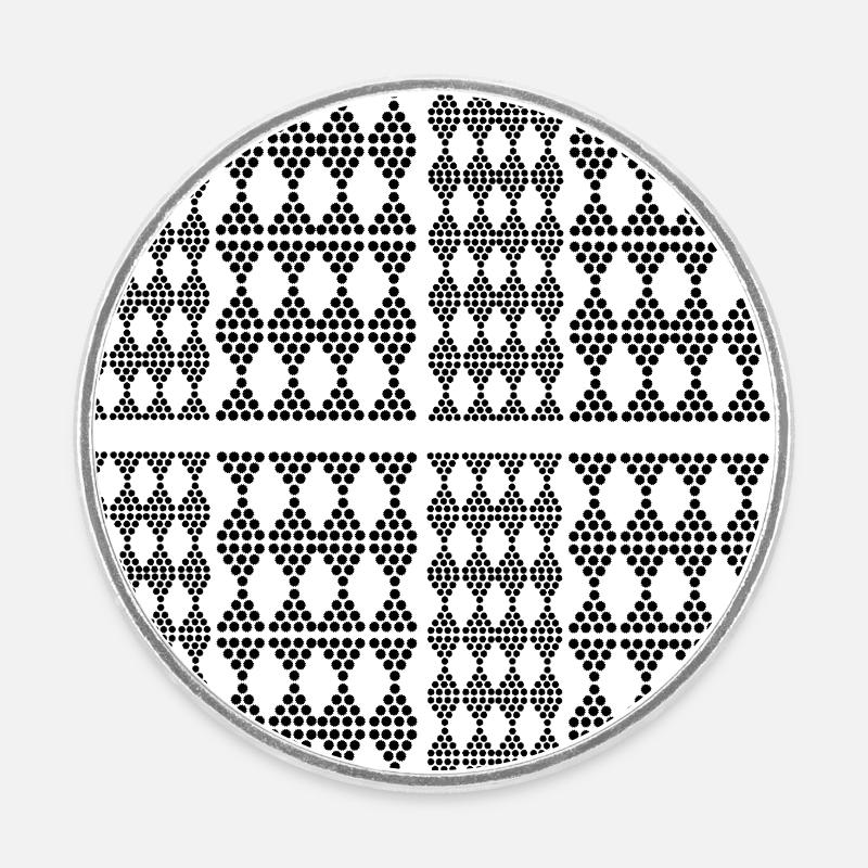 Jamais vu - Magnet rond - blanc