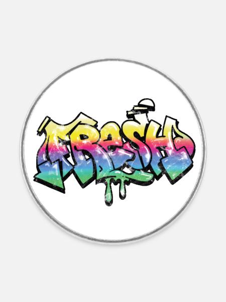 Fresh - Runder Kühlschrankmagnet - Weiß