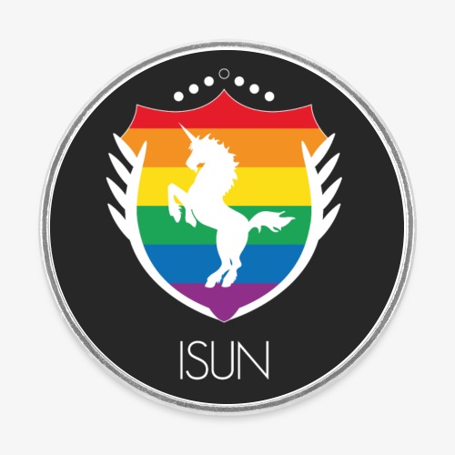 ISUN Pride - Rund kylskåpsmagnet