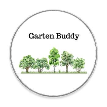 Garten Freund - Runder Kühlschrankmagnet - Weiß - Vorne