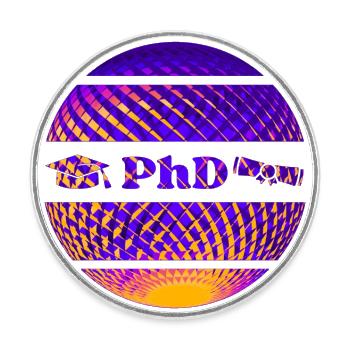 PhD - Dr rer nat, Dr med - Verteidigung - Runder Kühlschrankmagnet - Weiß - Vorne