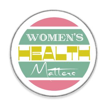 Women's health matters Frauengesundheit - Runder Kühlschrankmagnet - Weiß - Vorne