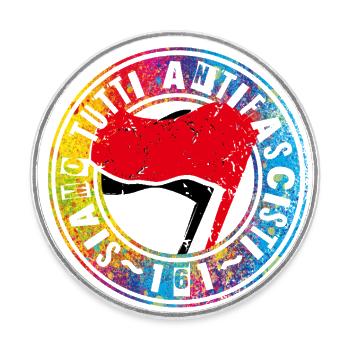 Siamo Tutti Antifascisti 161 Antifa - Magnet rond - blanc - Devant