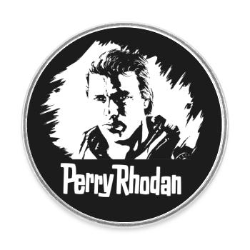 Perry Rhodan WeltConButton - Runder Kühlschrankmagnet - Weiß - Vorne