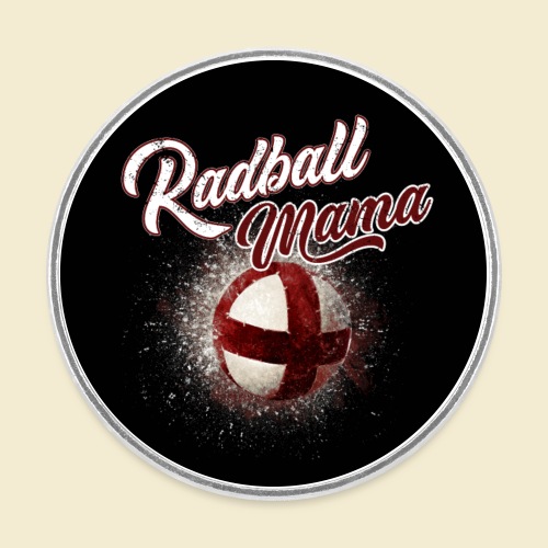 Radball | Mama Maske - Runder Kühlschrankmagnet