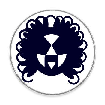 Mon style est unique - Magnet rond - blanc - Devant